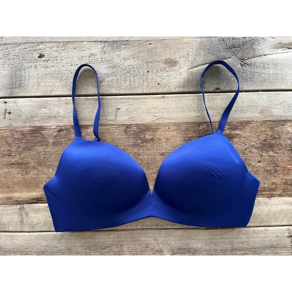 Victoria's Secret Night Ocean 32DD So Obsessed Smooth Wireless Push Up Bra